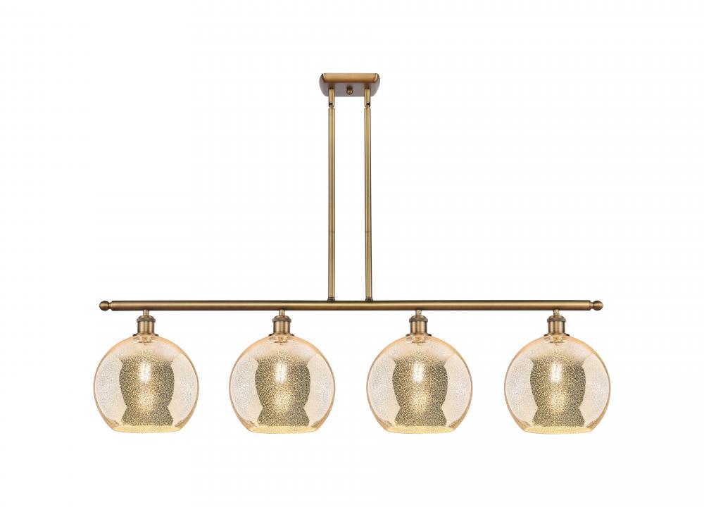 Athens - 4 Light - 48 inch - Brushed Brass - Stem Hung - Island Light