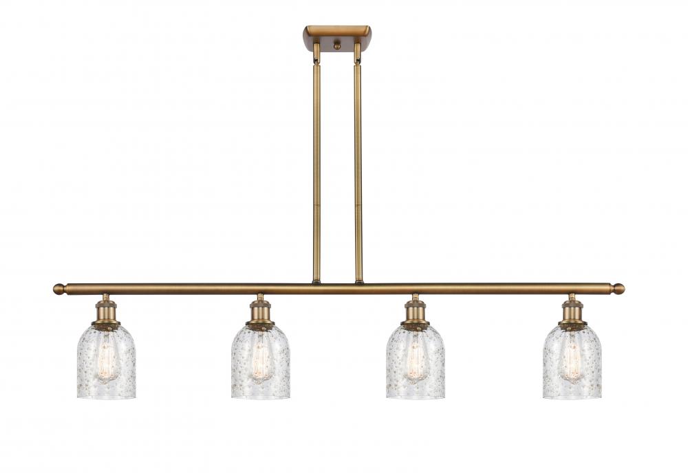 Caledonia - 4 Light - 48 inch - Brushed Brass - Stem hung - Island Light