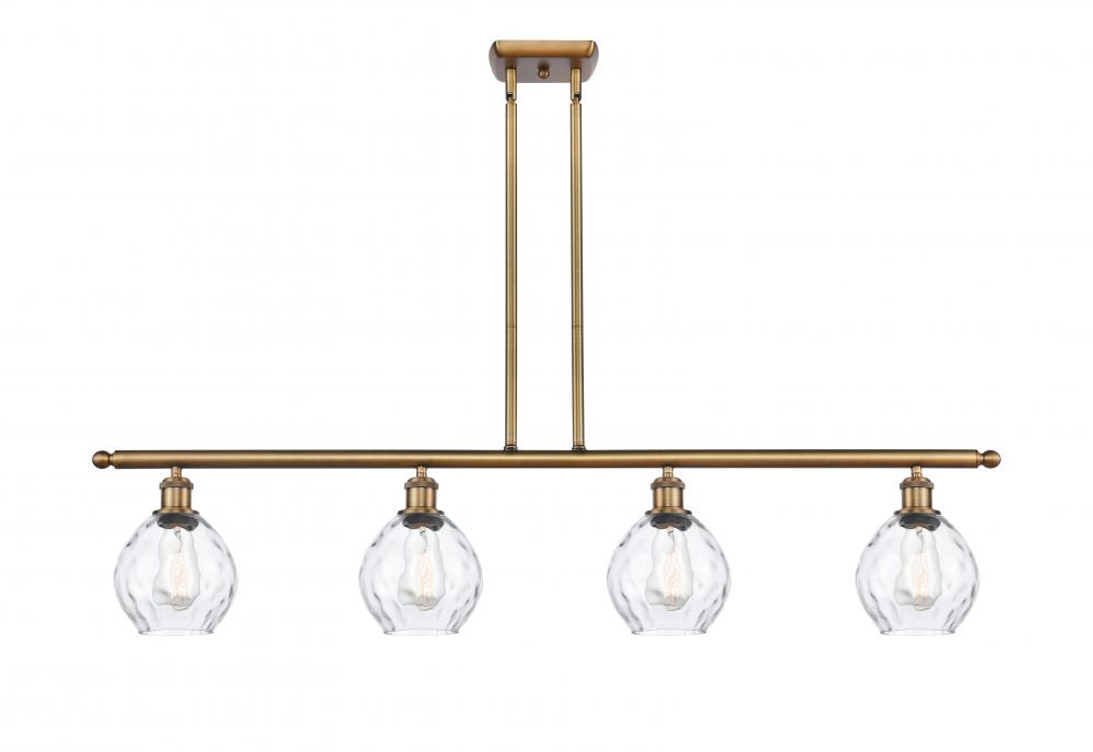 Waverly - 4 Light - 48 inch - Brushed Brass - Stem hung - Island Light