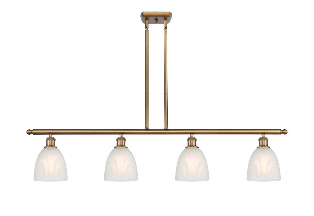 Castile - 4 Light - 48 inch - Brushed Brass - Stem hung - Island Light