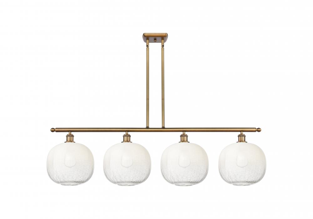 Brookhaven Sphere - 4 Light - 49 inch - Brushed Brass - Stem Hung - Island Light