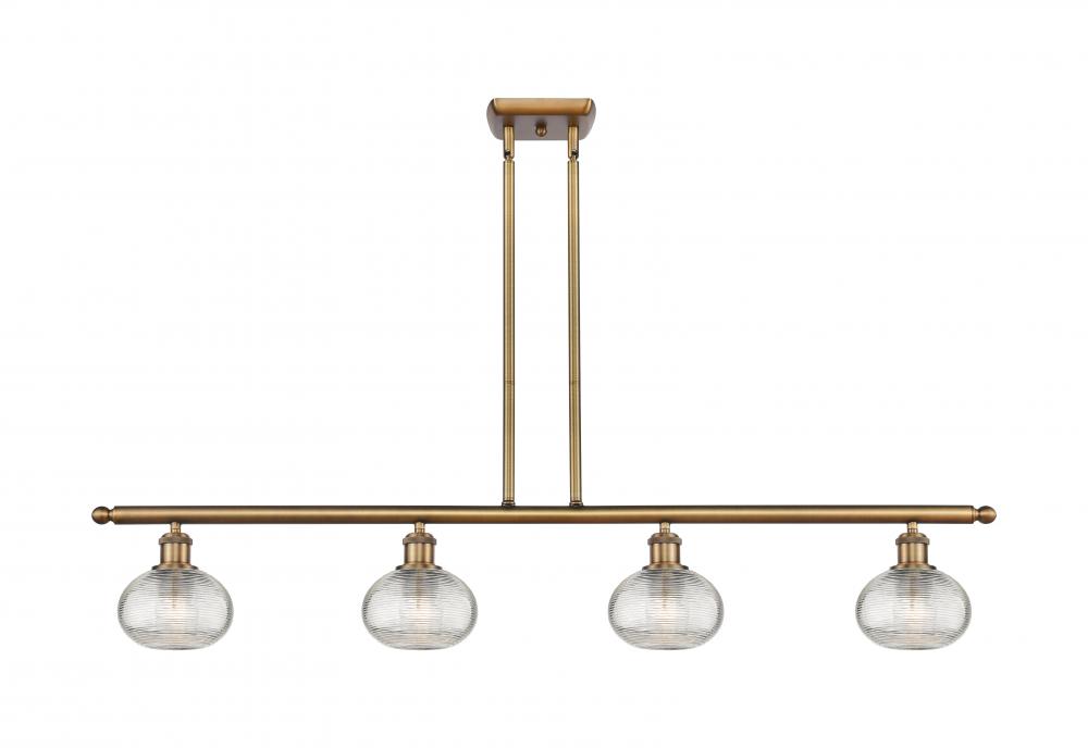 Ithaca - 4 Light - 48 inch - Brushed Brass - Stem hung - Island Light