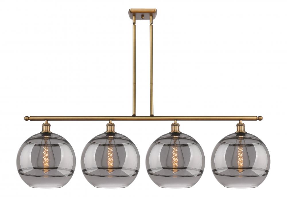 Rochester - 4 Light - 50 inch - Brushed Brass - Stem hung - Island Light