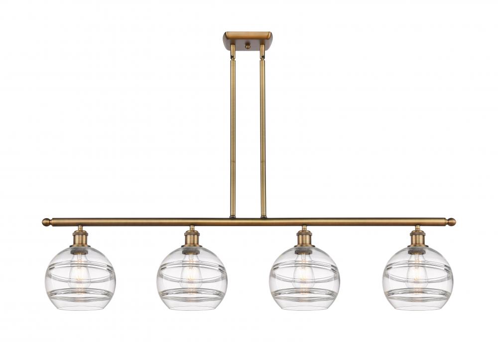 Rochester - 4 Light - 48 inch - Brushed Brass - Stem hung - Island Light