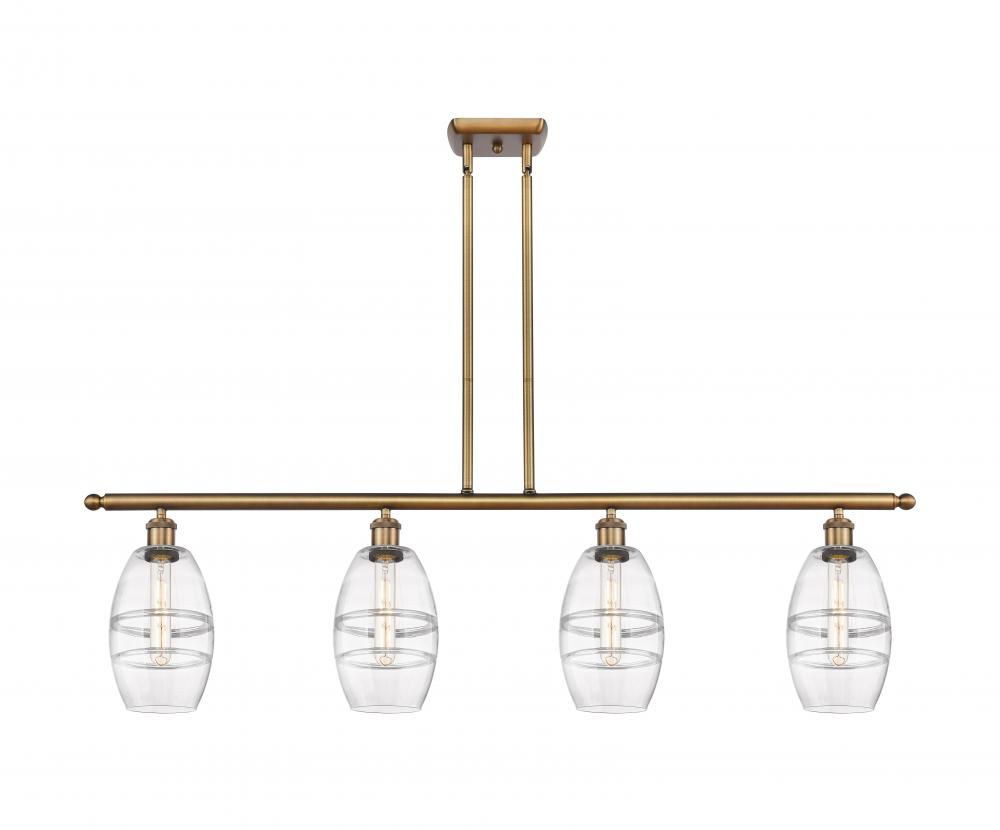 Vaz - 4 Light - 48 inch - Brushed Brass - Stem hung - Island Light