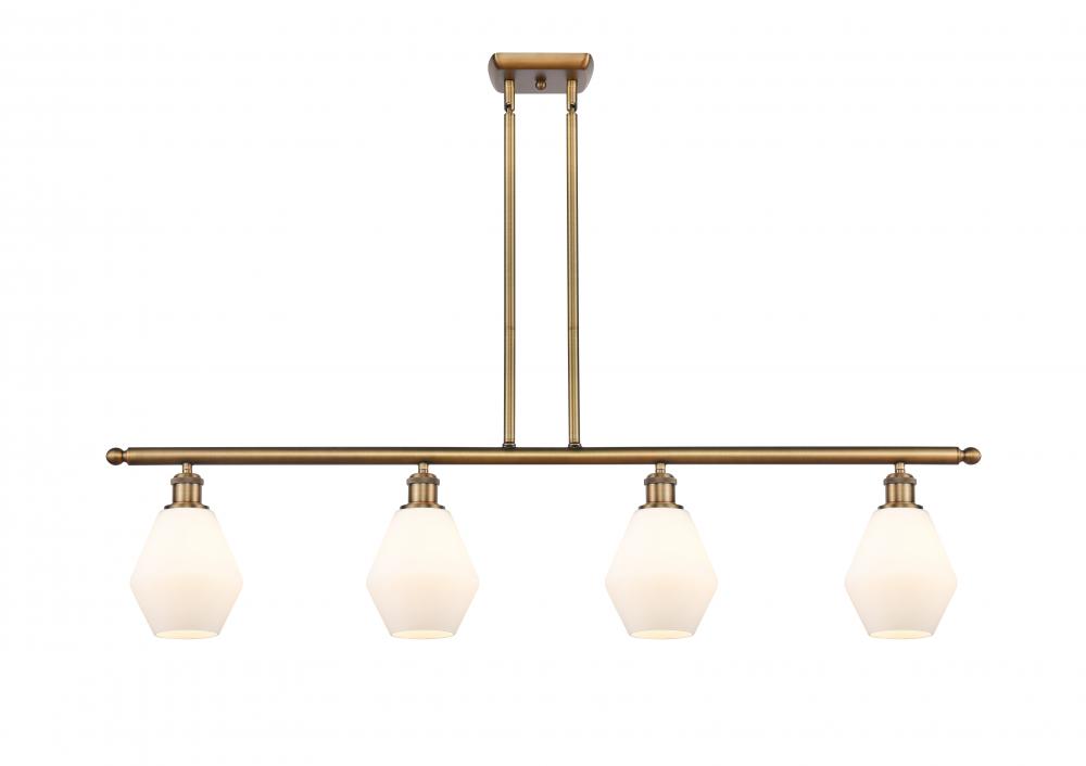 Cindyrella - 4 Light - 48 inch - Brushed Brass - Stem hung - Island Light