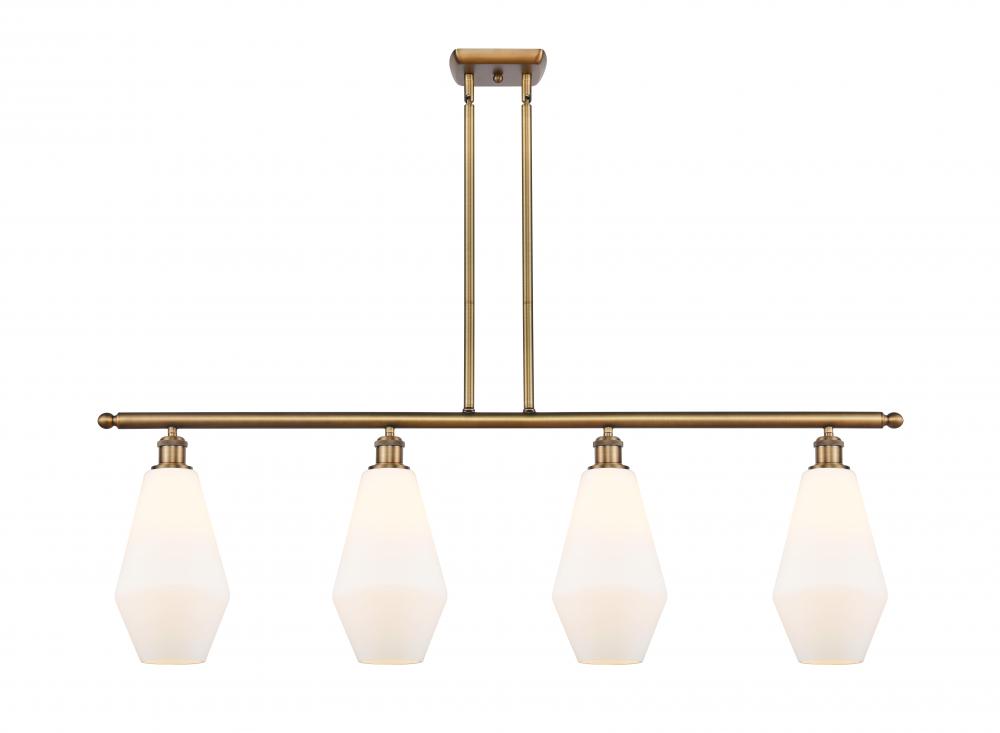 Cindyrella - 4 Light - 48 inch - Brushed Brass - Stem hung - Island Light