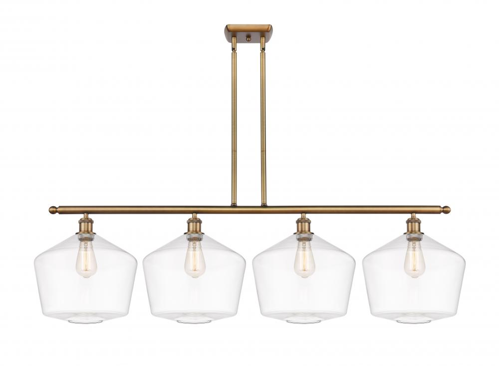 Cindyrella - 4 Light - 50 inch - Brushed Brass - Stem hung - Island Light