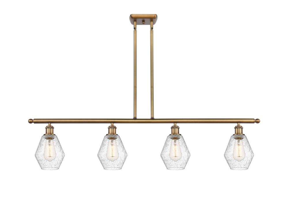 Cindyrella - 4 Light - 48 inch - Brushed Brass - Stem hung - Island Light