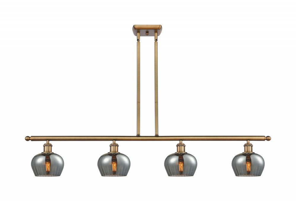 Fenton - 4 Light - 48 inch - Brushed Brass - Stem hung - Island Light