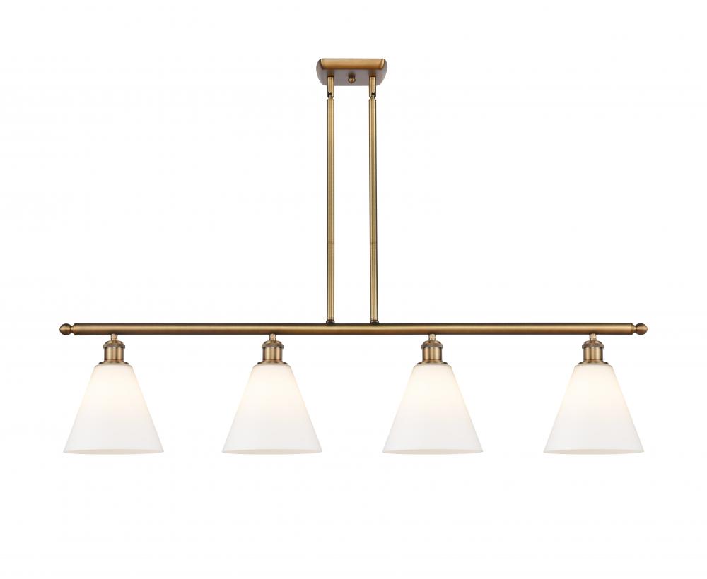 Berkshire - 4 Light - 48 inch - Brushed Brass - Stem hung - Island Light