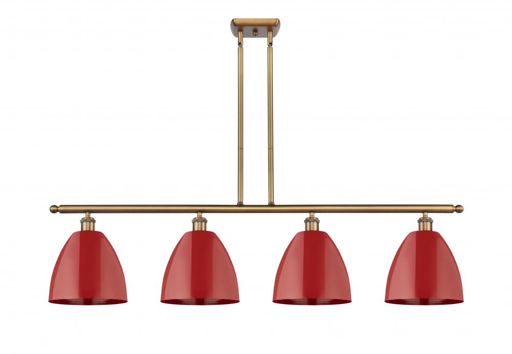 Plymouth - 4 Light - 48 inch - Brushed Brass - Stem hung - Island Light