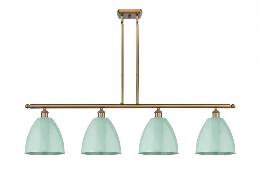 Plymouth - 4 Light - 48 inch - Brushed Brass - Stem hung - Island Light