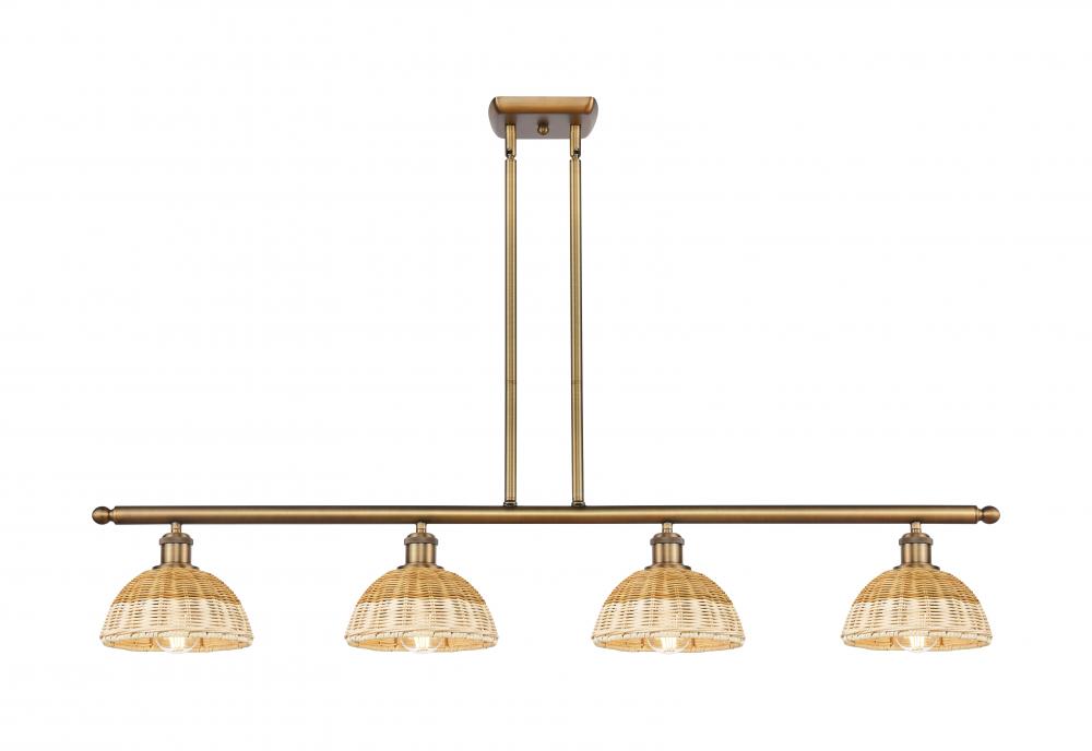 Bristol Natural II - 4 Light - 48 inch - Brushed Brass - Stem Hung - Island Light