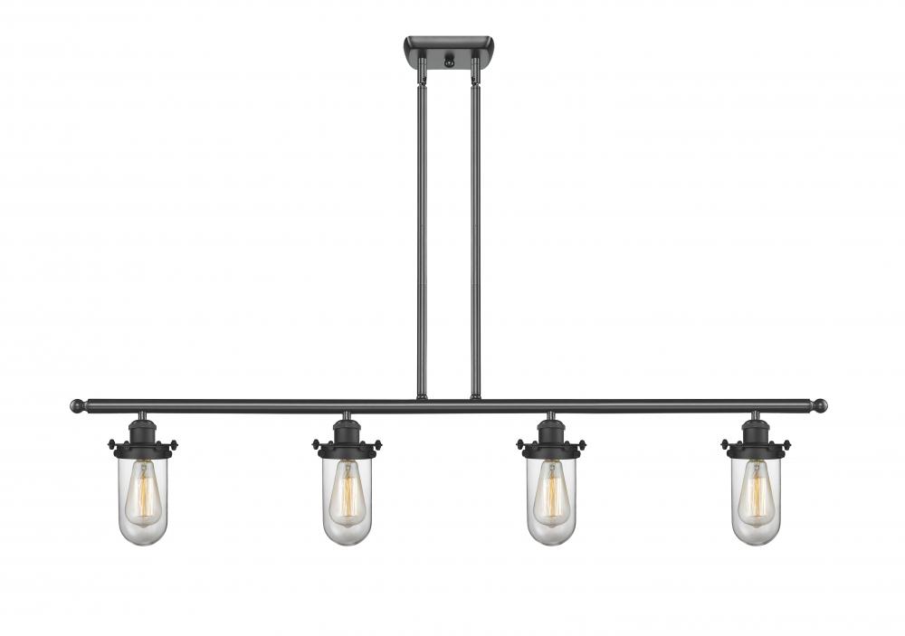 Kingsbury - 4 Light - 48 inch - Matte Black - Stem hung - Island Light