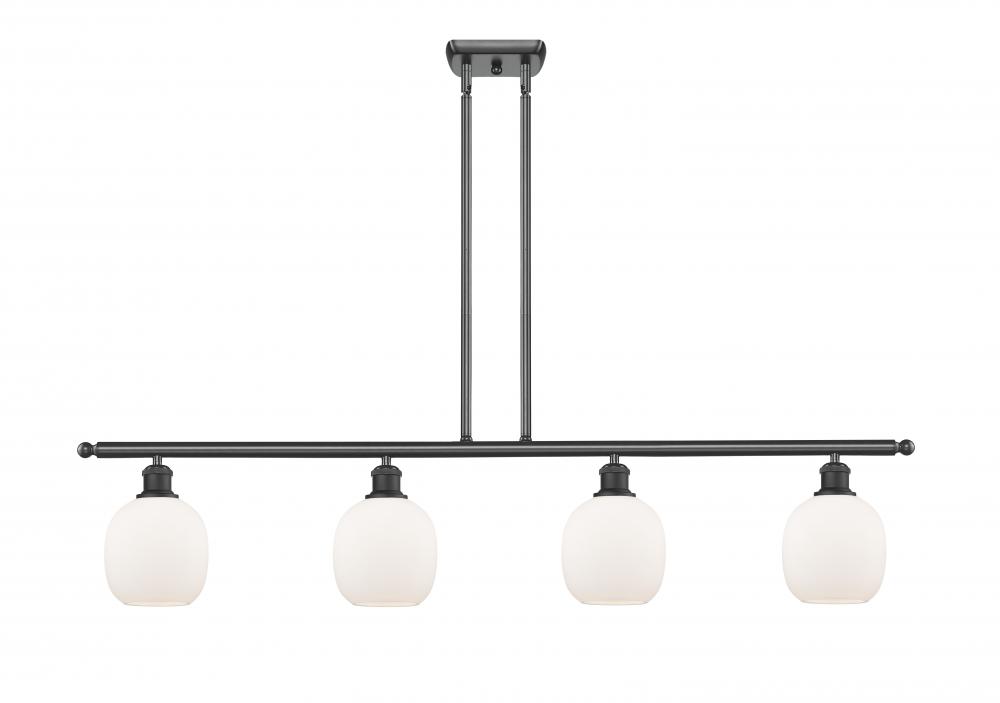 Belfast - 4 Light - 48 inch - Matte Black - Stem hung - Island Light