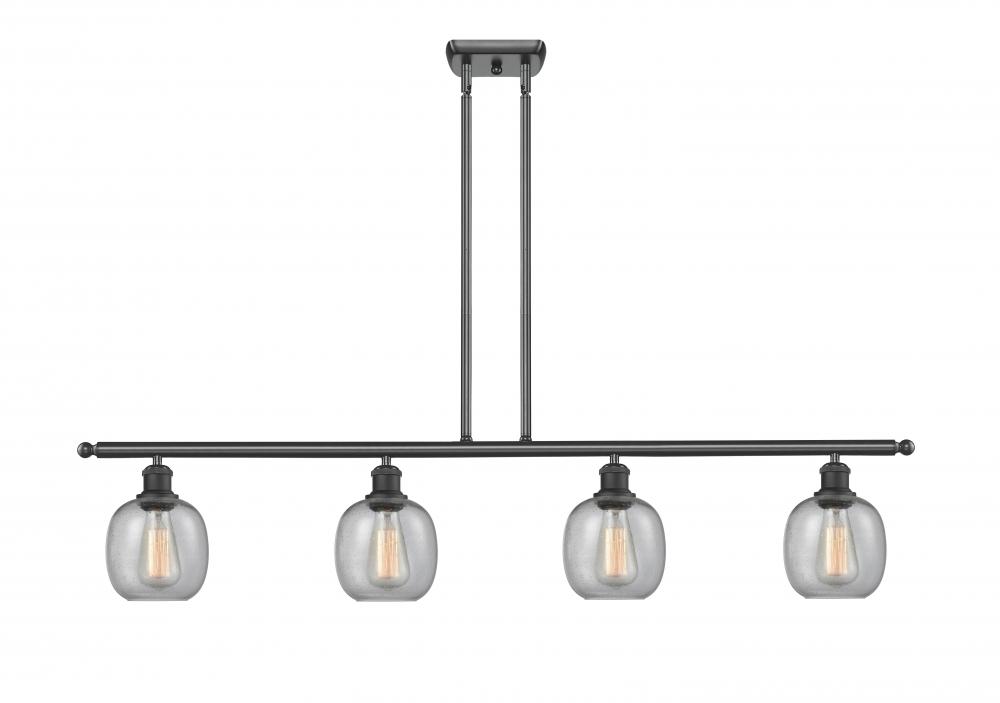 Belfast - 4 Light - 48 inch - Matte Black - Stem hung - Island Light