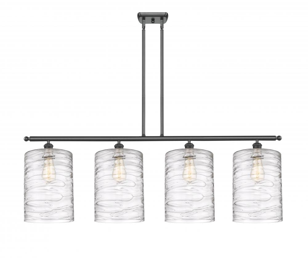 Cobbleskill - 4 Light - 48 inch - Matte Black - Stem hung - Island Light