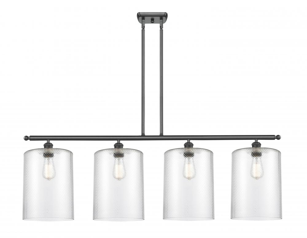 Cobbleskill - 4 Light - 48 inch - Matte Black - Stem hung - Island Light