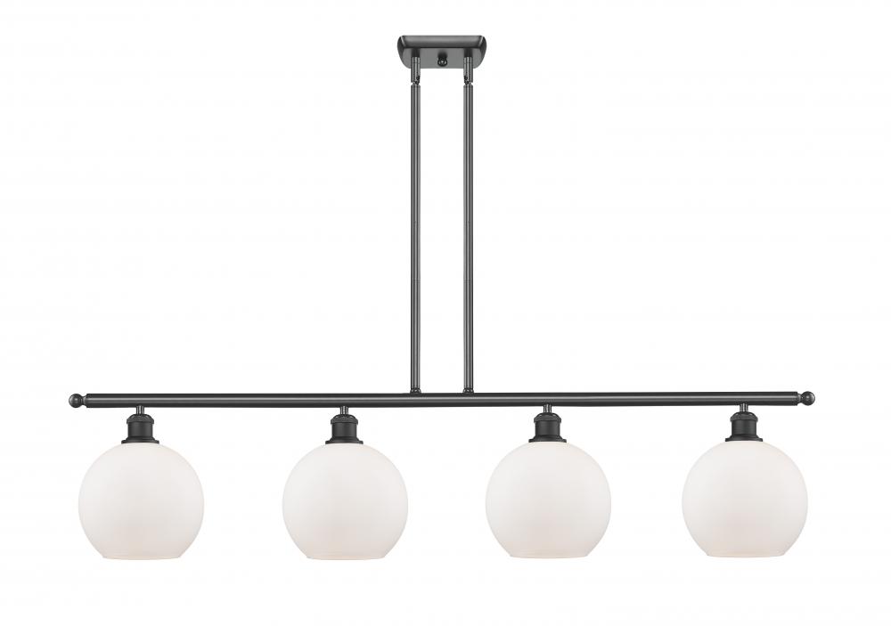 Athens - 4 Light - 48 inch - Matte Black - Stem hung - Island Light