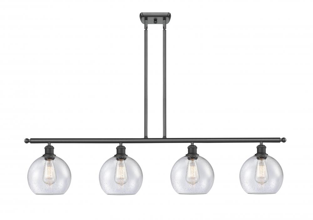 Athens - 4 Light - 48 inch - Matte Black - Stem hung - Island Light