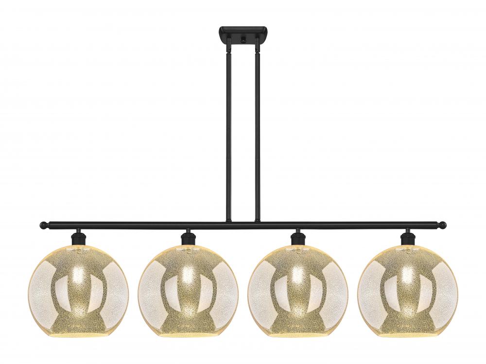 Athens - 4 Light - 50 inch - Matte Black - Stem Hung - Island Light
