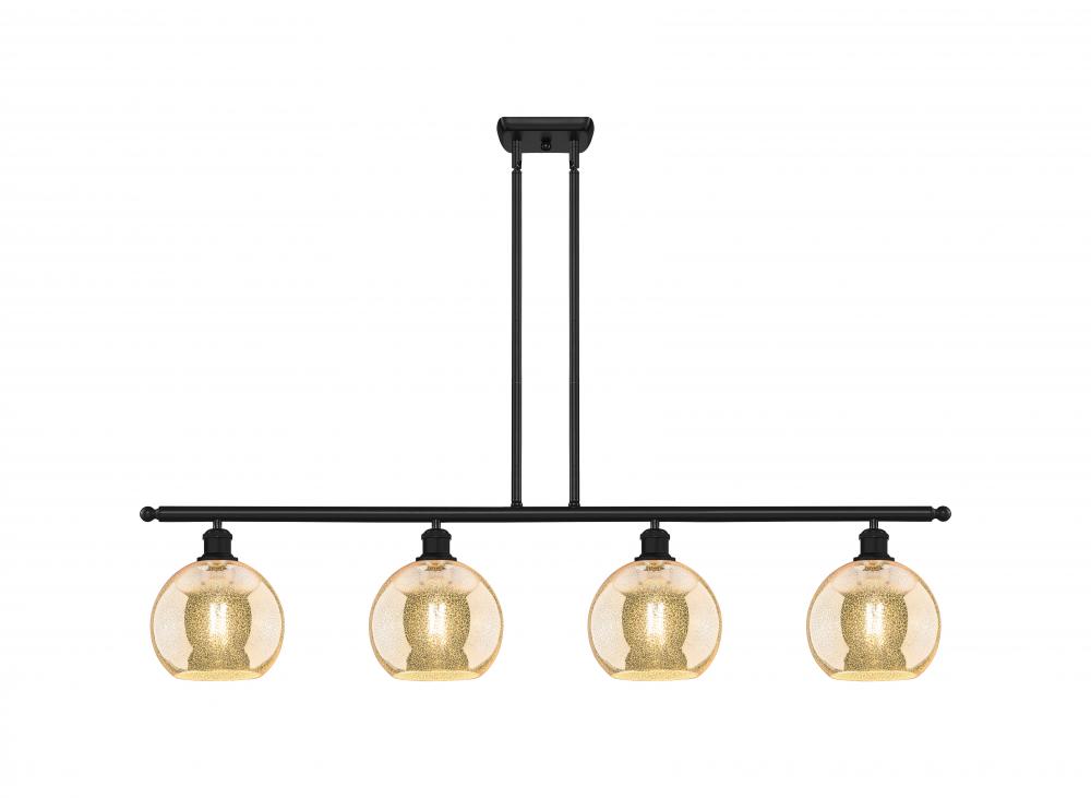 Athens - 4 Light - 48 inch - Matte Black - Stem hung - Island Light