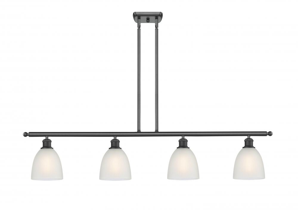 Castile - 4 Light - 48 inch - Matte Black - Stem hung - Island Light