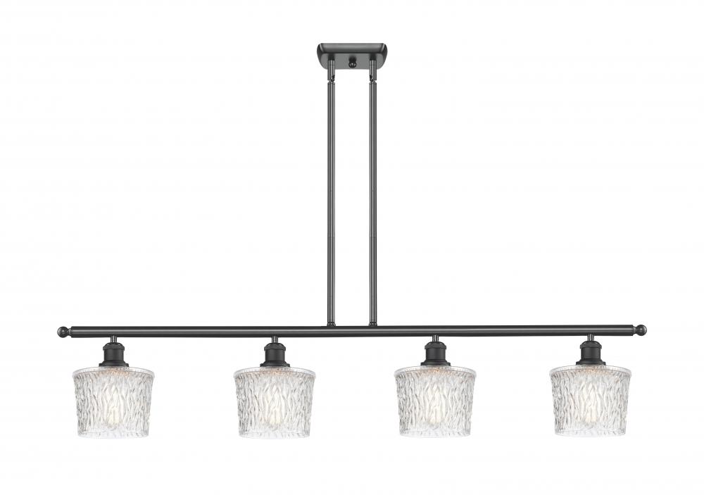 Niagara - 4 Light - 48 inch - Matte Black - Stem hung - Island Light