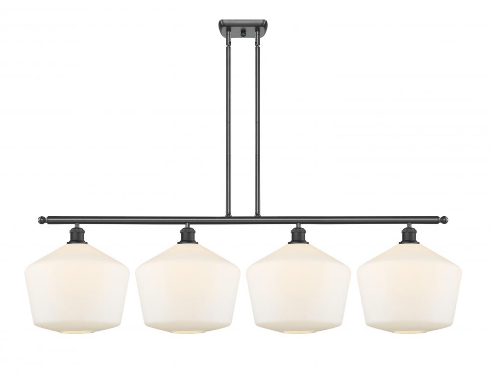 Cindyrella - 4 Light - 50 inch - Matte Black - Stem hung - Island Light