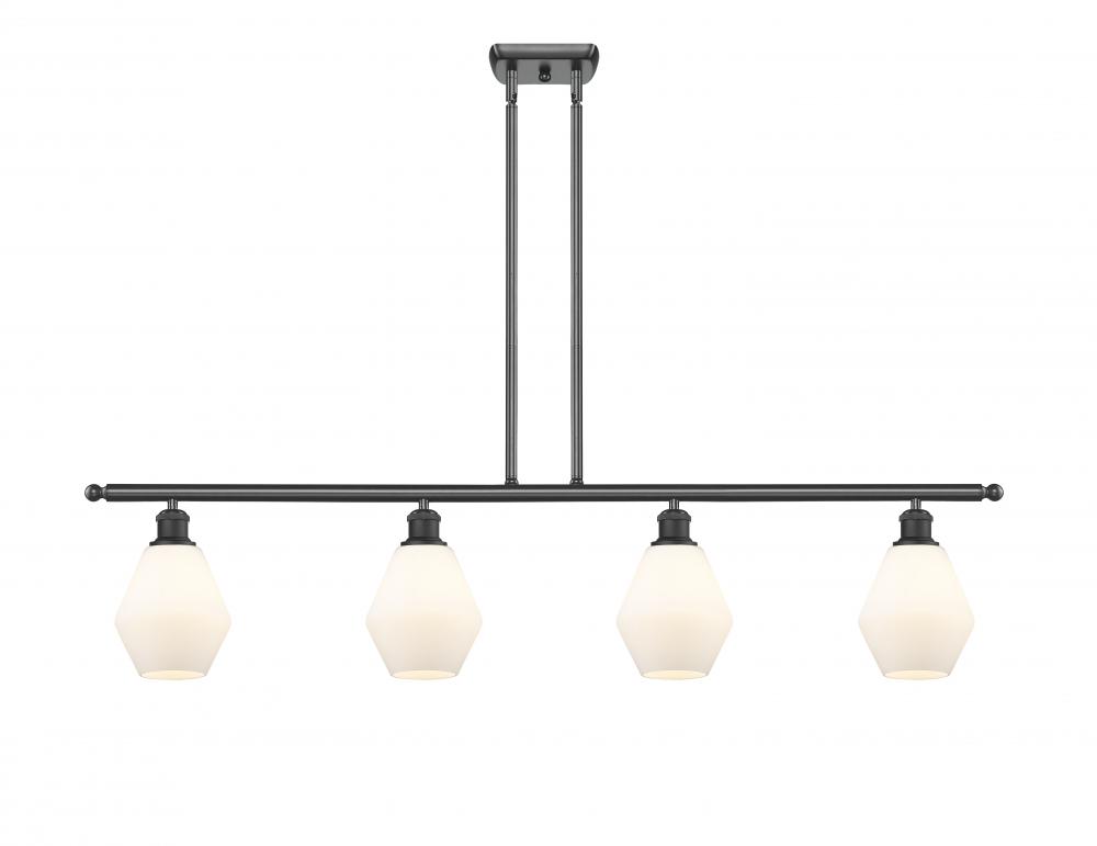 Cindyrella - 4 Light - 48 inch - Matte Black - Stem hung - Island Light