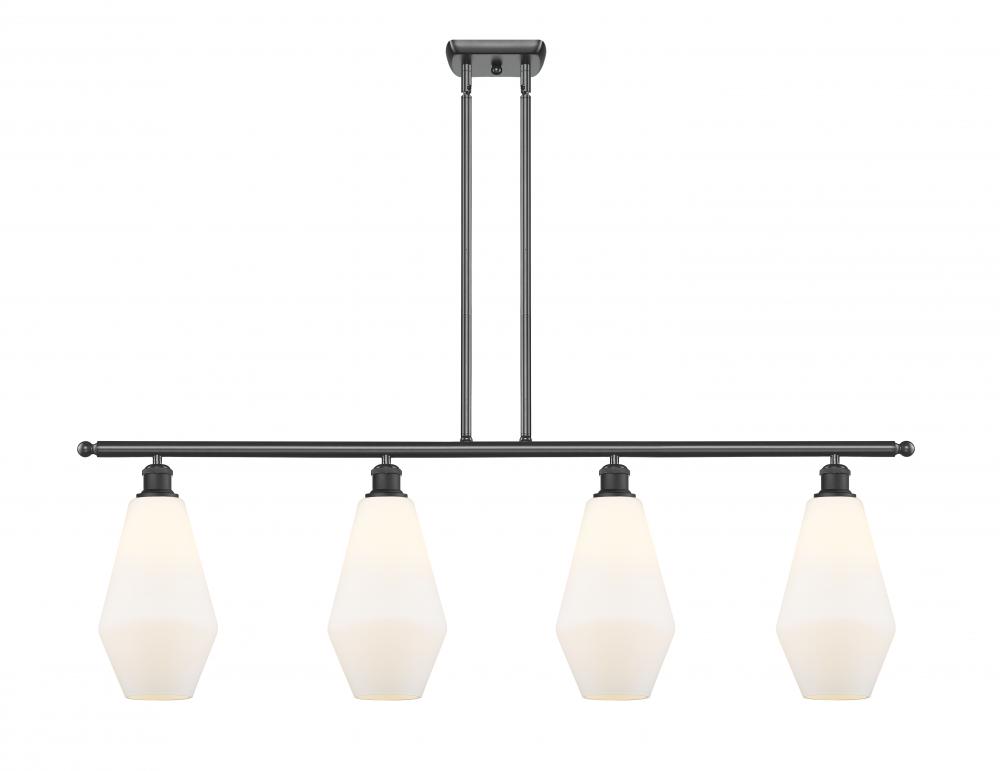 Cindyrella - 4 Light - 48 inch - Matte Black - Stem hung - Island Light