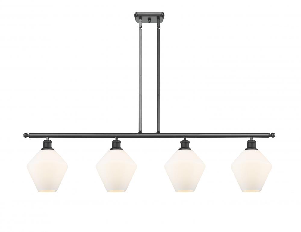 Cindyrella - 4 Light - 48 inch - Matte Black - Stem hung - Island Light