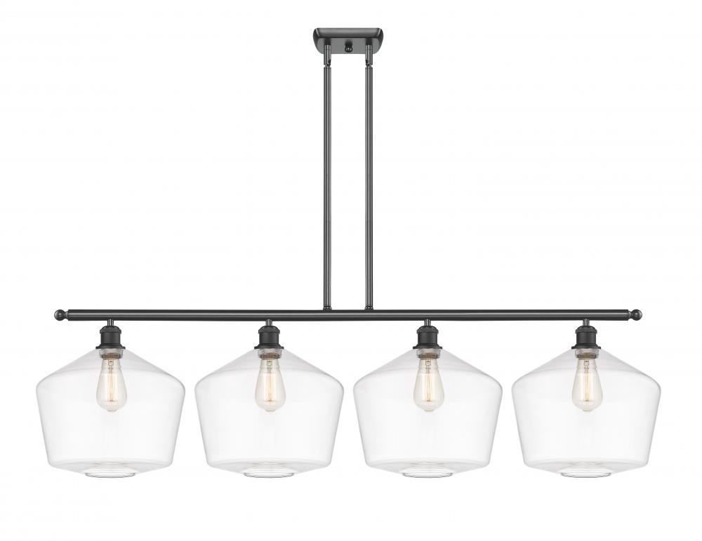 Cindyrella - 4 Light - 50 inch - Matte Black - Stem hung - Island Light