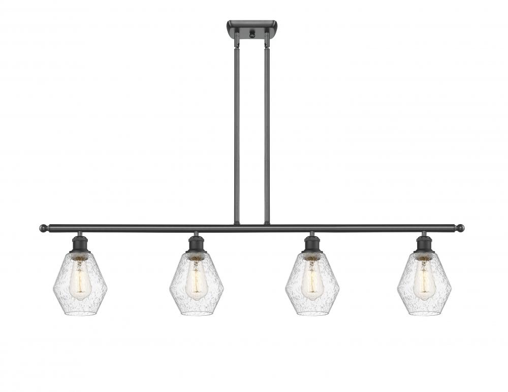 Cindyrella - 4 Light - 48 inch - Matte Black - Stem hung - Island Light