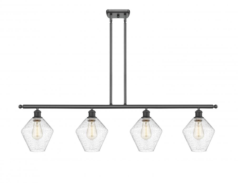 Cindyrella - 4 Light - 48 inch - Matte Black - Stem hung - Island Light