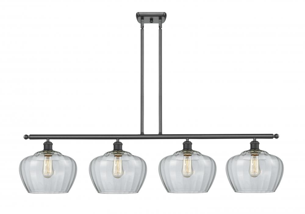 Fenton - 4 Light - 49 inch - Matte Black - Stem hung - Island Light