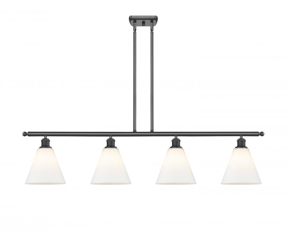 Berkshire - 4 Light - 48 inch - Matte Black - Stem hung - Island Light