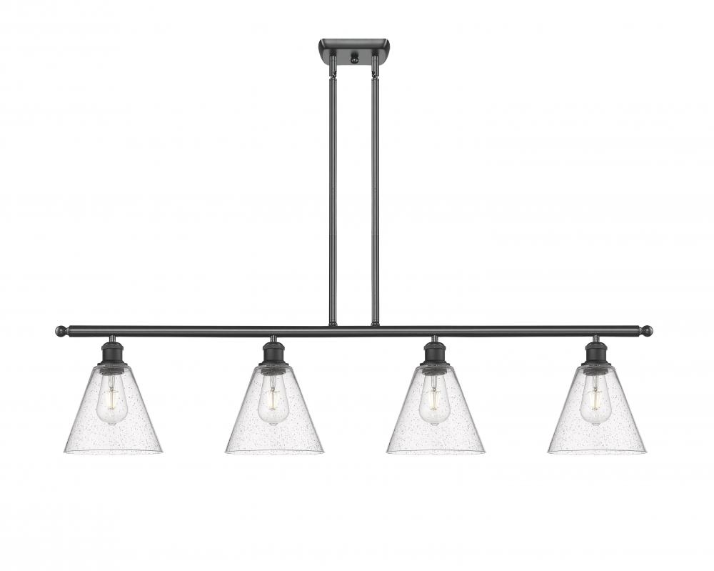 Berkshire - 4 Light - 48 inch - Matte Black - Stem hung - Island Light