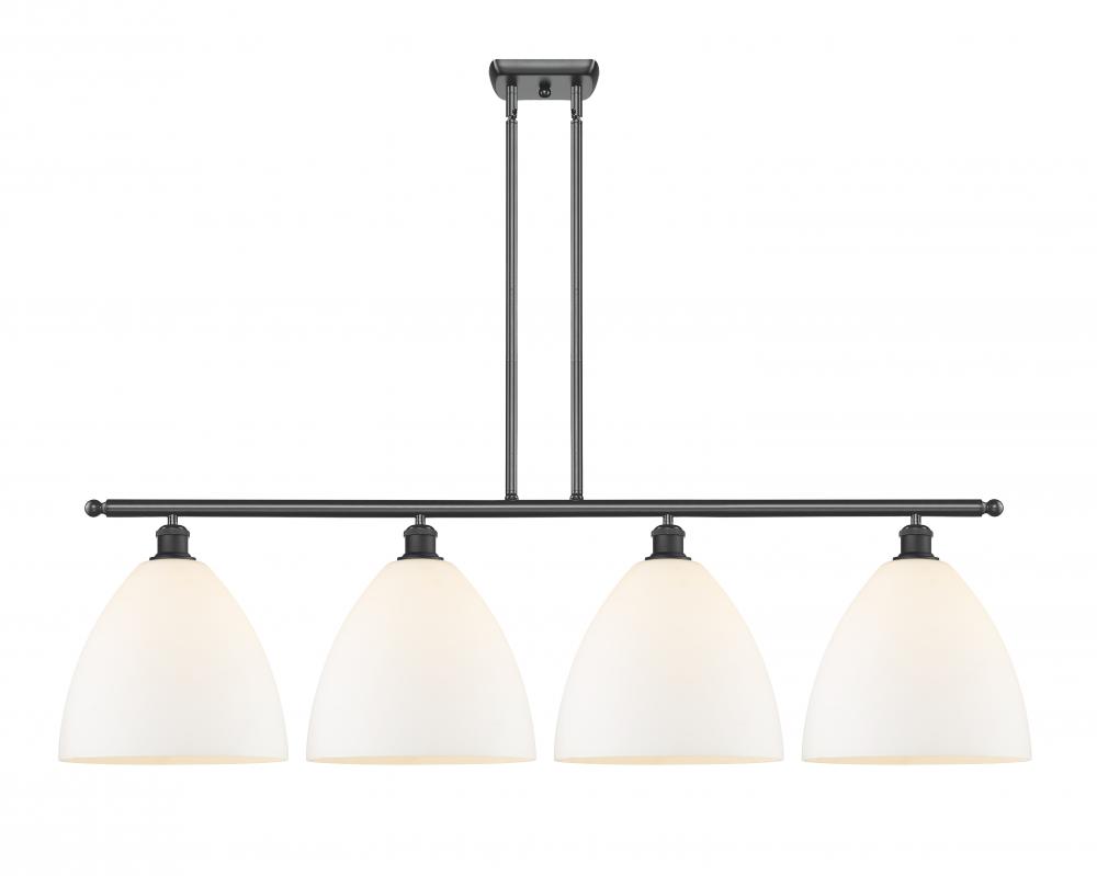 Bristol - 4 Light - 50 inch - Matte Black - Stem hung - Island Light