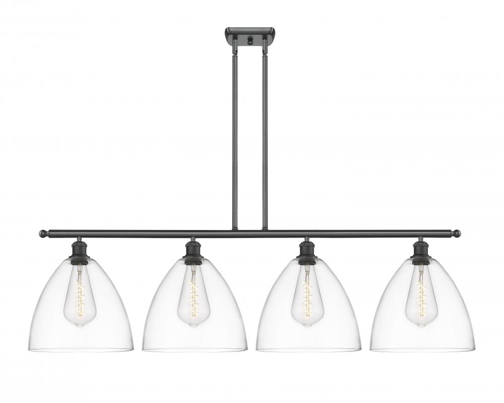 Bristol - 4 Light - 50 inch - Matte Black - Stem hung - Island Light