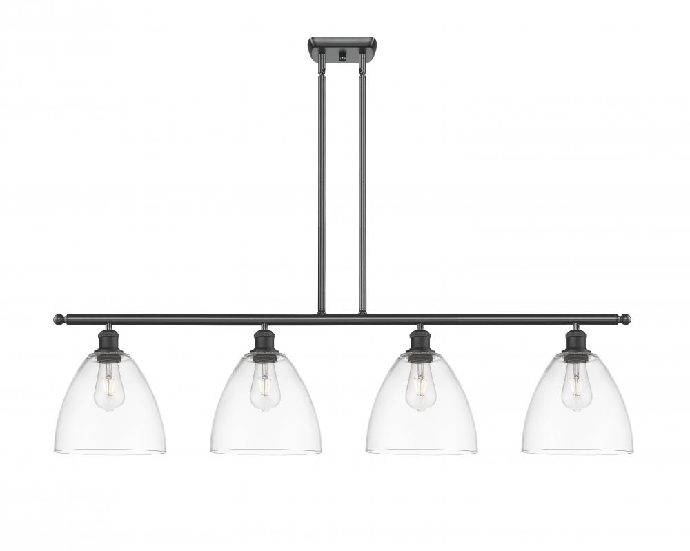 Bristol - 4 Light - 48 inch - Matte Black - Stem hung - Island Light