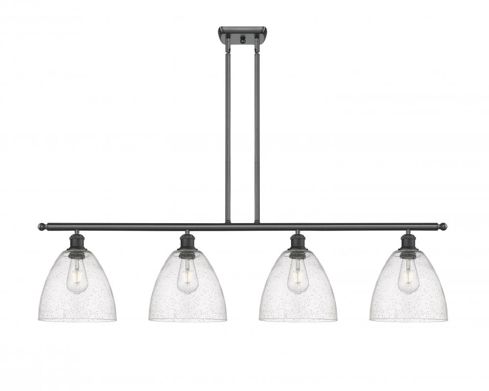 Bristol - 4 Light - 48 inch - Matte Black - Stem hung - Island Light
