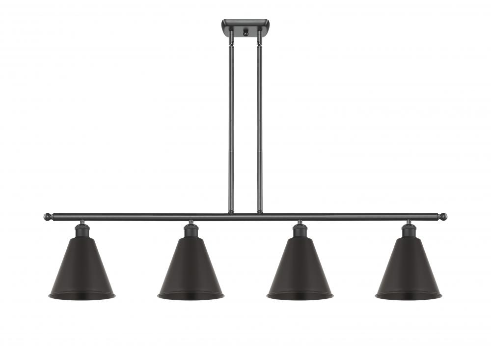 Berkshire - 4 Light - 48 inch - Matte Black - Stem hung - Island Light