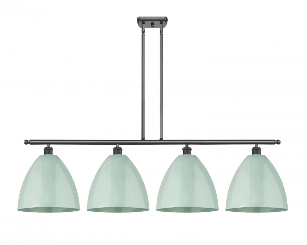 Plymouth - 4 Light - 50 inch - Matte Black - Stem hung - Island Light