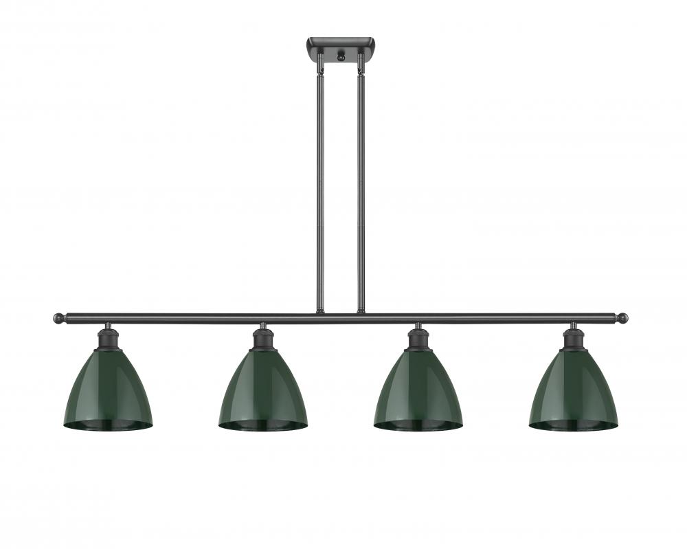 Plymouth - 4 Light - 48 inch - Matte Black - Stem hung - Island Light