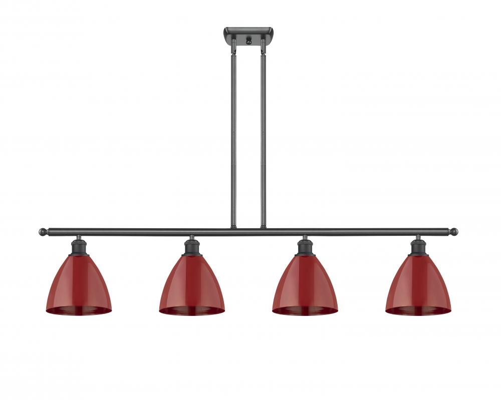 Plymouth - 4 Light - 48 inch - Matte Black - Stem hung - Island Light