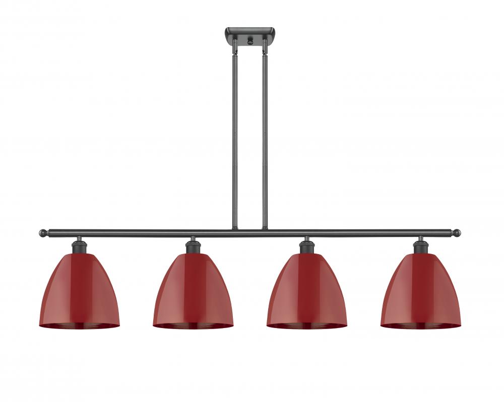 Plymouth - 4 Light - 48 inch - Matte Black - Stem hung - Island Light