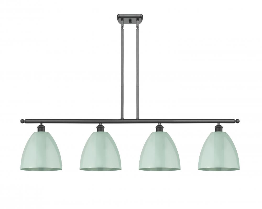 Plymouth - 4 Light - 48 inch - Matte Black - Stem hung - Island Light