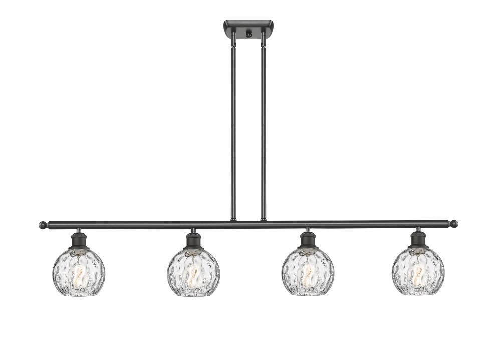 Athens Water Glass - 4 Light - 48 inch - Oil Rubbed Bronze - Stem hung - Island Light